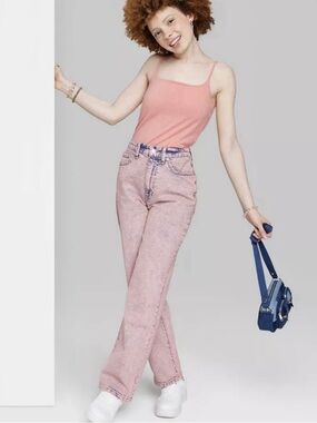 NWT WILD FABLE 90’s RELAXED STRAIGHT, ROSE WASH, SIZE 14